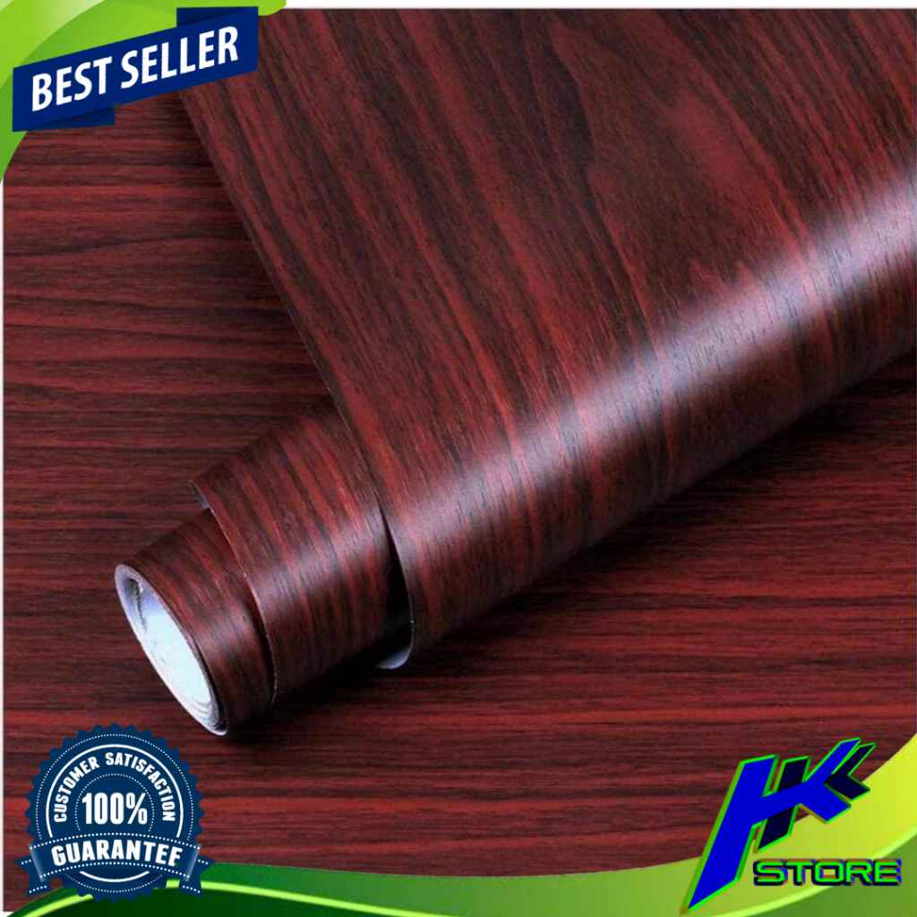 Jual Wallpaper Dinding Motif Kayu 45cm X 5m Jati Merah Wallpaper Sticker Dinding Motif Kayu Jati 1144