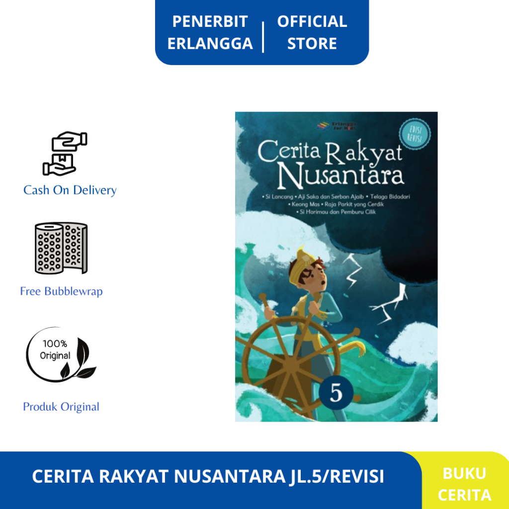 Jual BUKU CERITA ANAK: CERITA RAKYAT NUSANTARA JL.5/REVISI -ERLANGGA ...