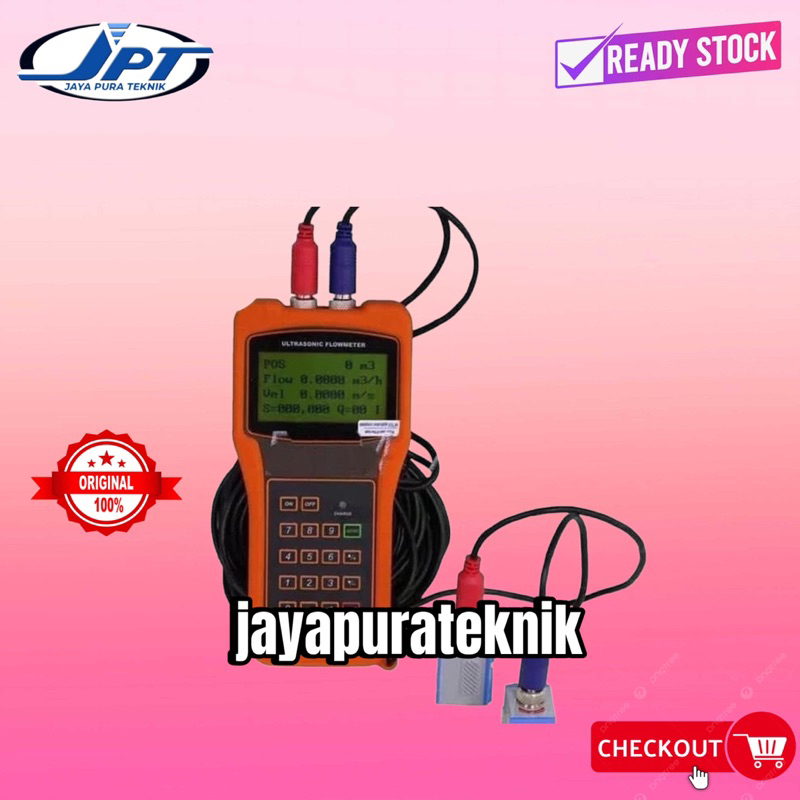 Jual TUF2000H Digital Ultrasonic Flowmeter TM-1 TS-2 Flow Meter DN15 ...