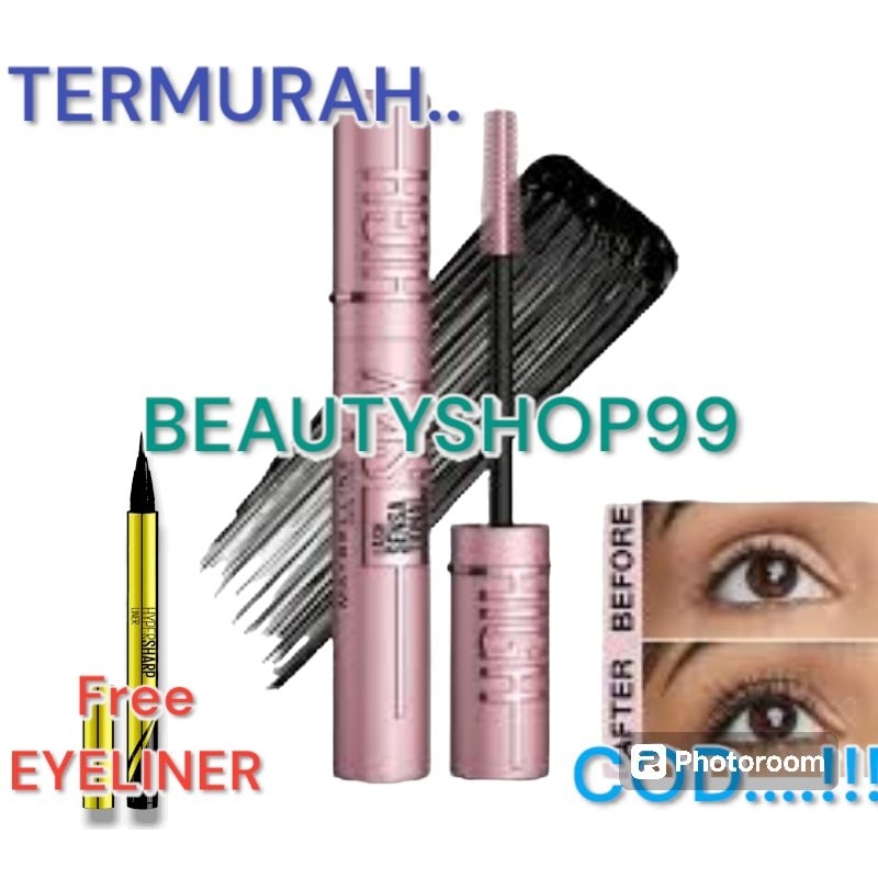 Jual BUY 1 MASCARA SKYHIGH MAYBELLINE GET 1 PENSIL ALIS Maybelline Sky