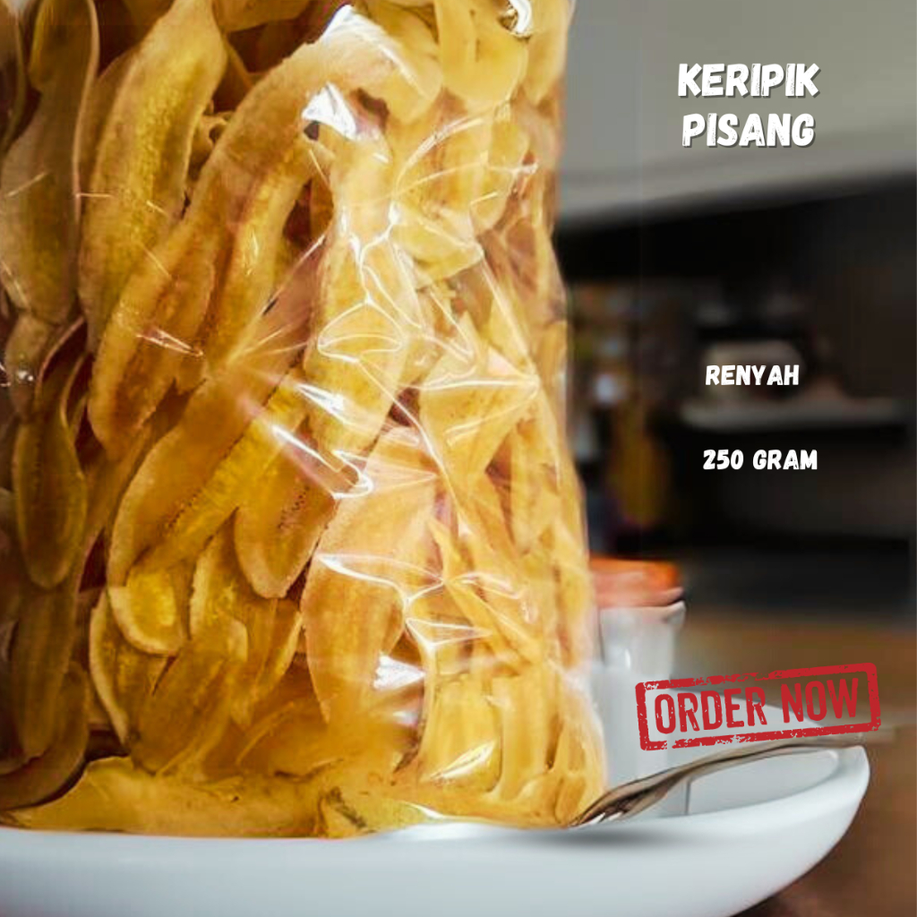 Jual Keripik Pisang 250 Gram Gurih Renyah Sriping Pisang | Shopee Indonesia