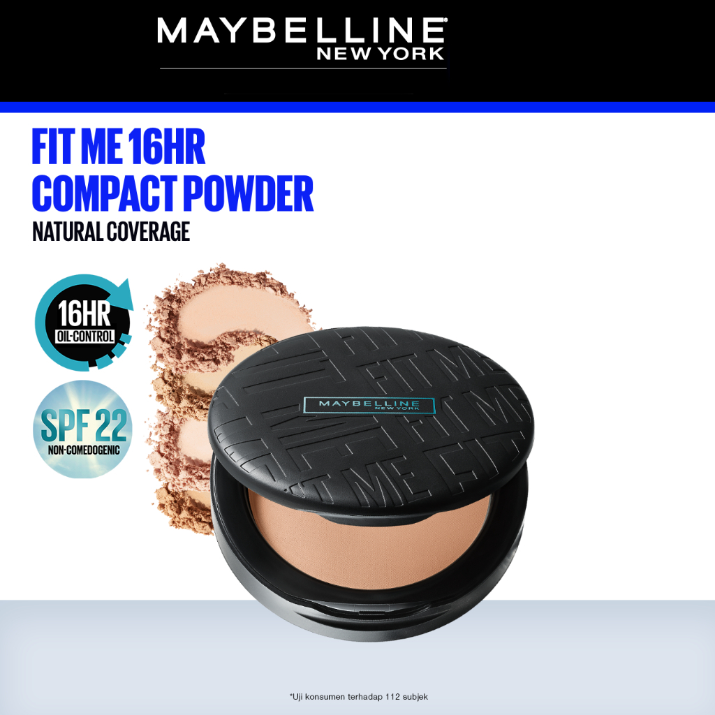 Jual Maybelline Fit Me Compact Matte Poreless 16 Hour Oil Control Compact Powder Make Up 5817