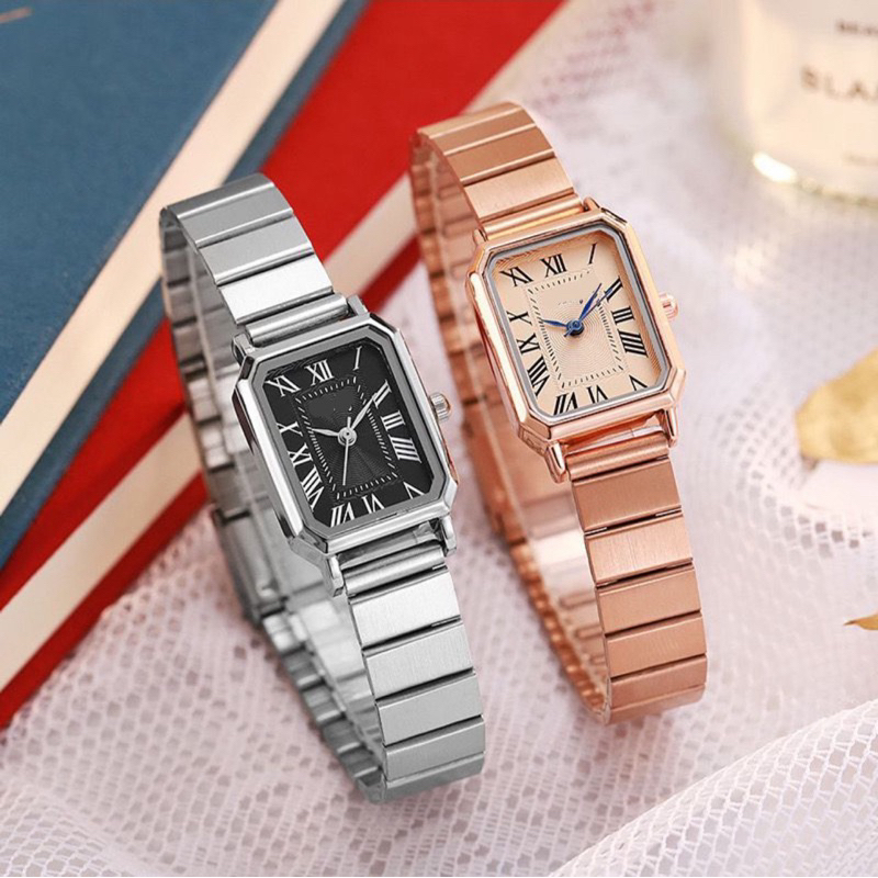 Jual (Cod)Jam Tangan Wanita Fashion EA Kota Fashion Strap Rantai/Stell ...