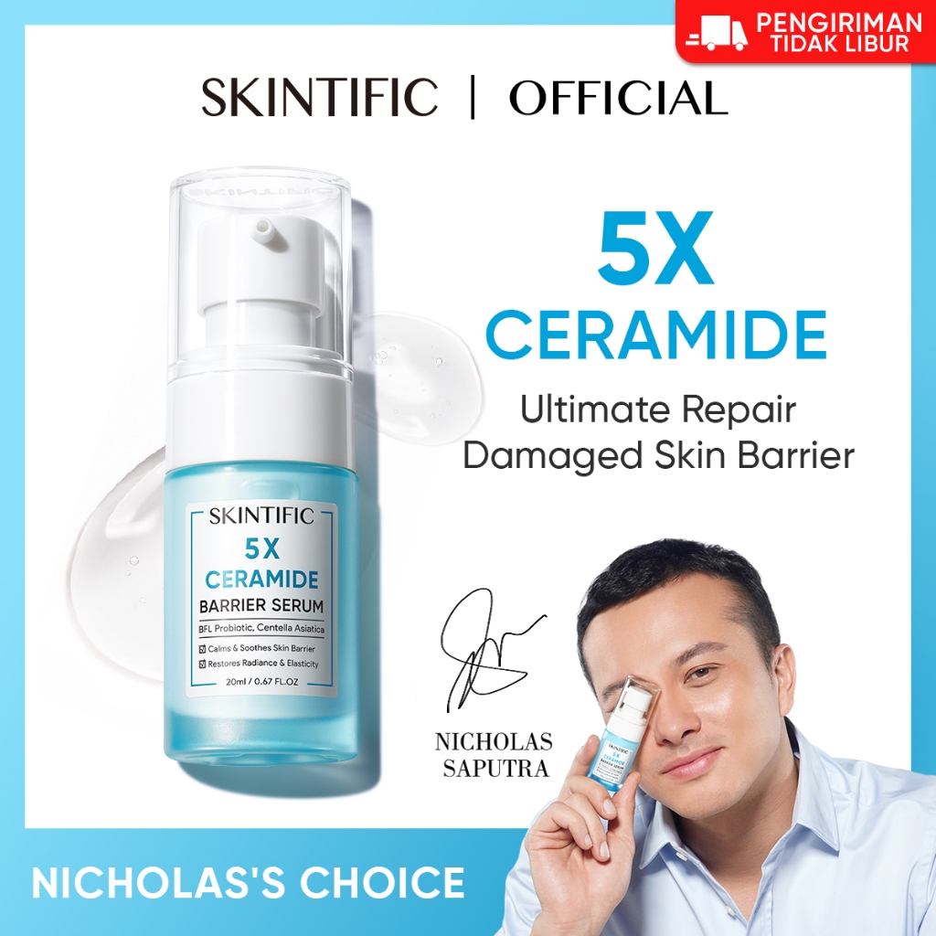 Jual SKINTIFIC 5X Ceramide Barrier Serum 20ml Merawat skin barrier