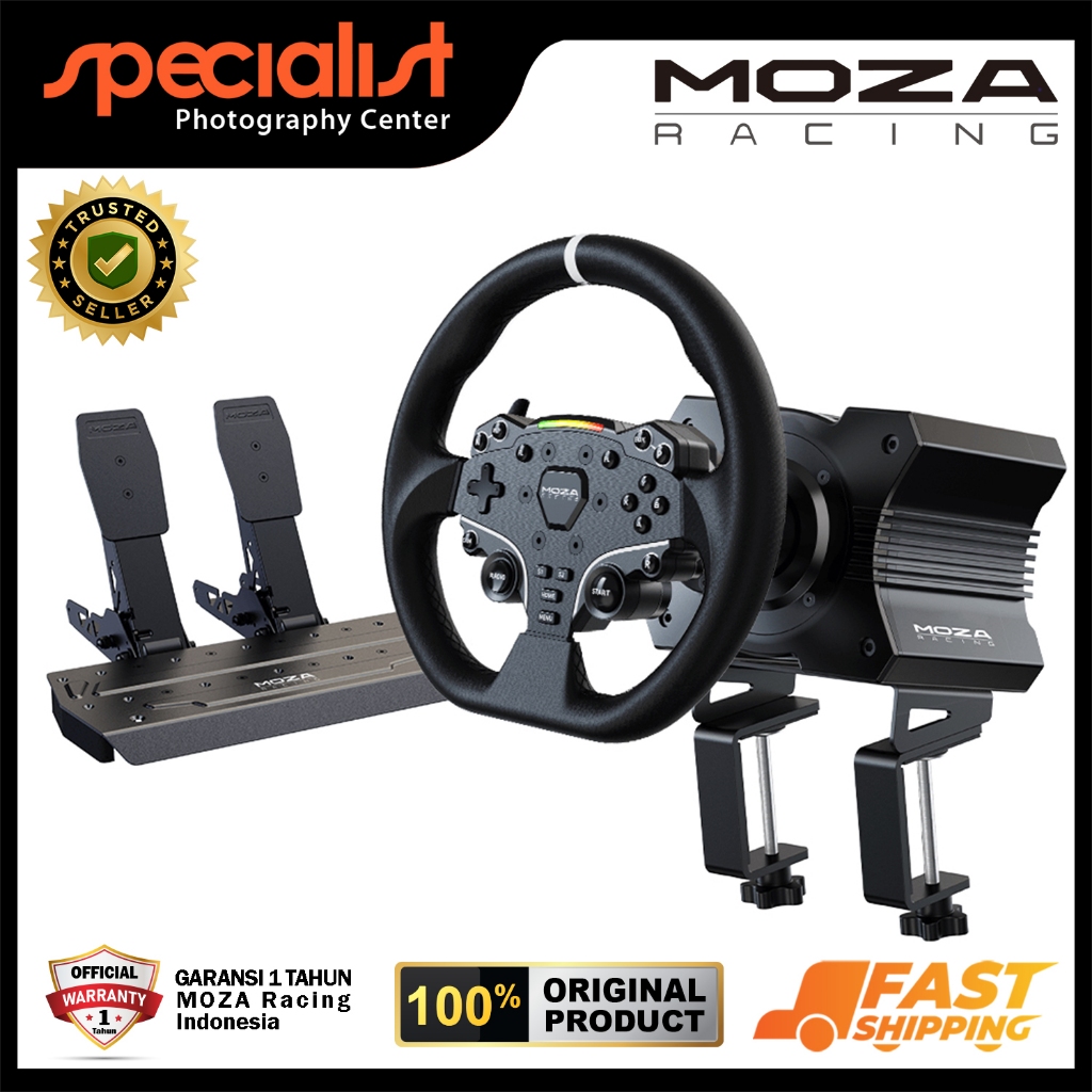 Jual MOZA Racing R5 Bundle Direct Drive | Racing Simulator Steering ...