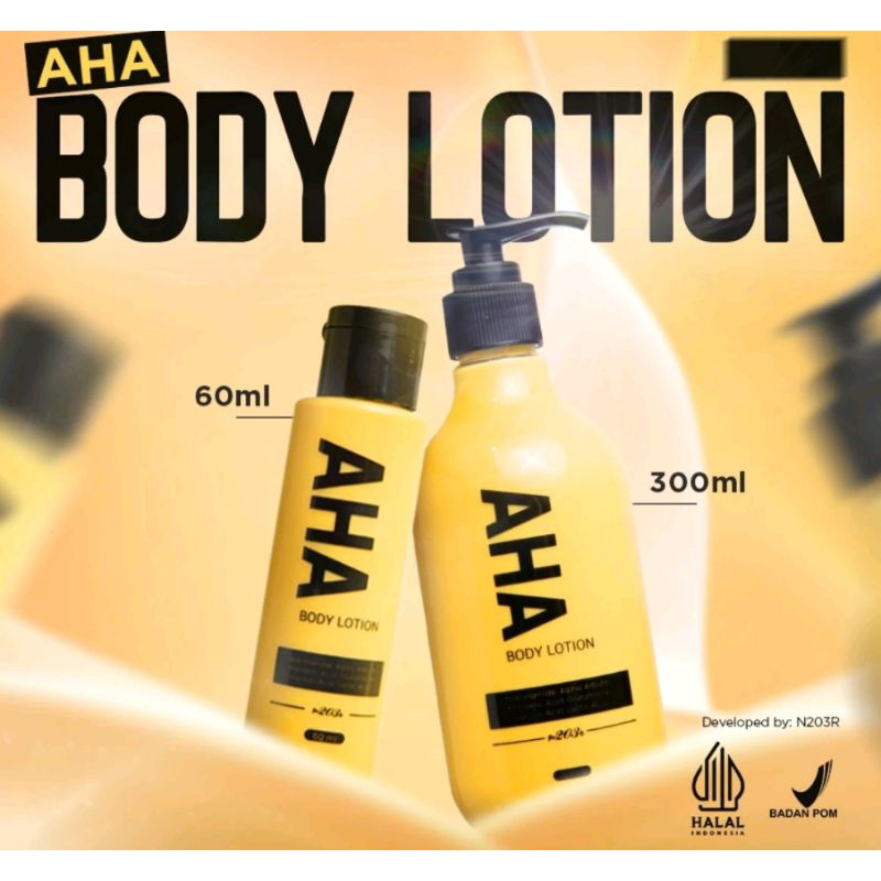 Jual AHA Body Lotion Whitening NR By N203R 60ml Shopee Indonesia
