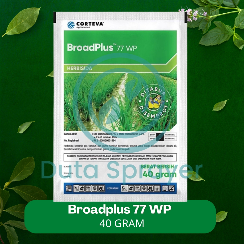 Jual Ally Plus Broadplus 77 WP 77WP Herbisida Gulma Padi 40g 40 Gram ...