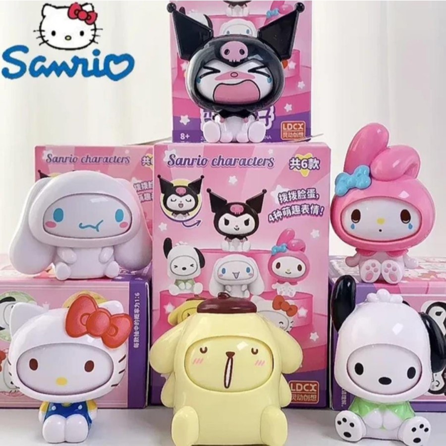 Jual LDCX Sanrio Characters Toys Changing / Swap Face Emoticons Figure ...