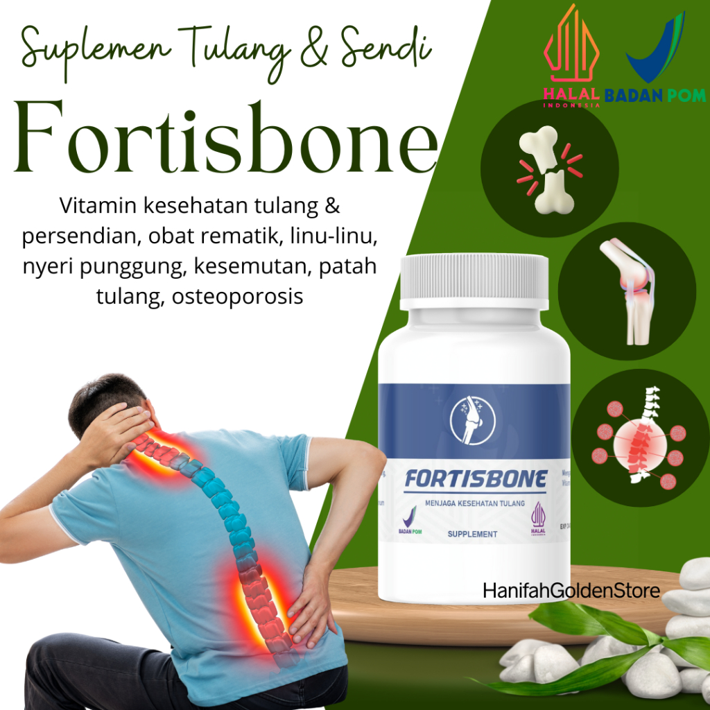 Jual Fortisbone Suplemen Tulang Sendi Obat Syaraf Kejepit Pegal Linu ...