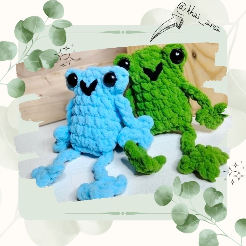 Jual Leggy Frog Amigurumi / Kodok Boneka Rajut / Plushie Frog | Shopee ...