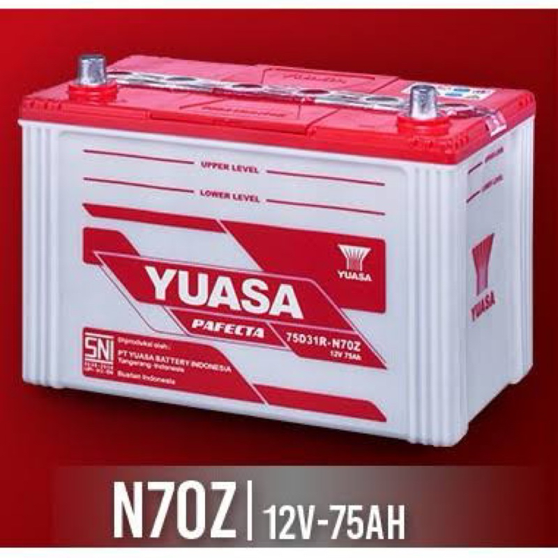 Jual Aki Yuasa N70Z | Aki Mobil Isuzu Elf, Pajero, L300, Hi Ace, Ford