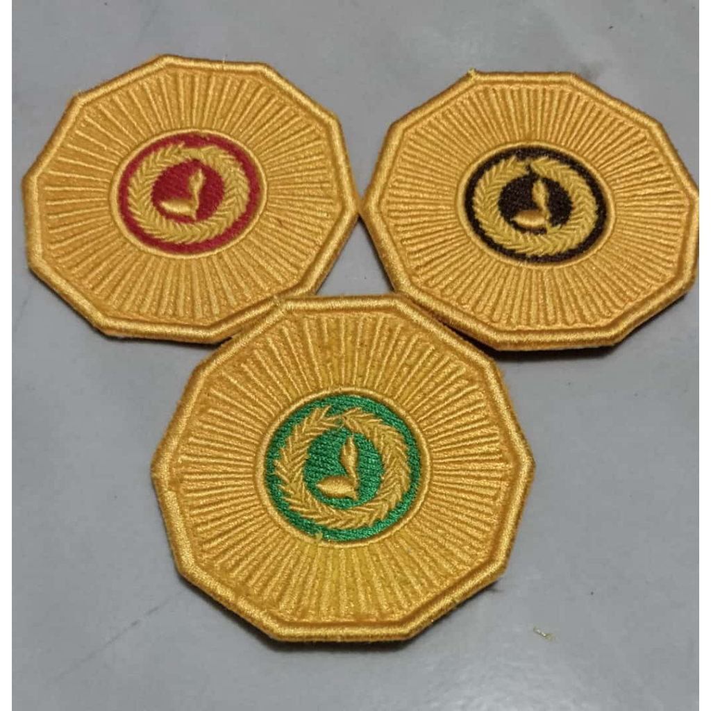 Jual Bed Patch Tanjab Andalan Ranting Bordir Timbul Tanda Jabatan ...