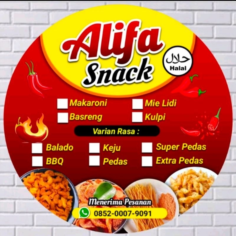 Jual Minimal Order Pcs Stiker Jajanan Stiker Snack Stiker Pouch