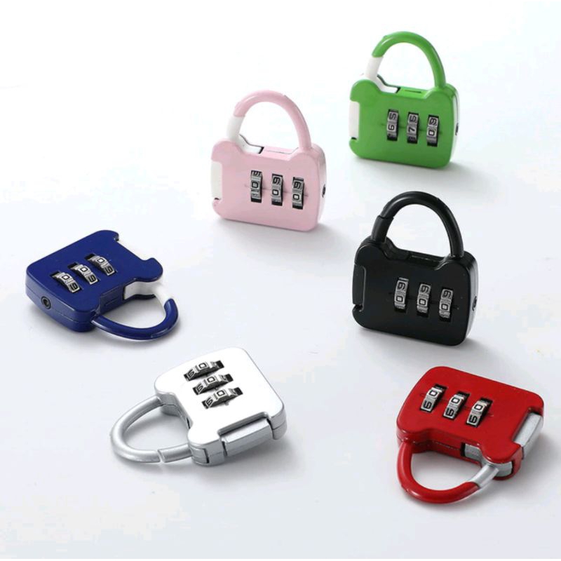 Jual Gembok Koper Besi Mini Angka Kode Password | Shopee Indonesia