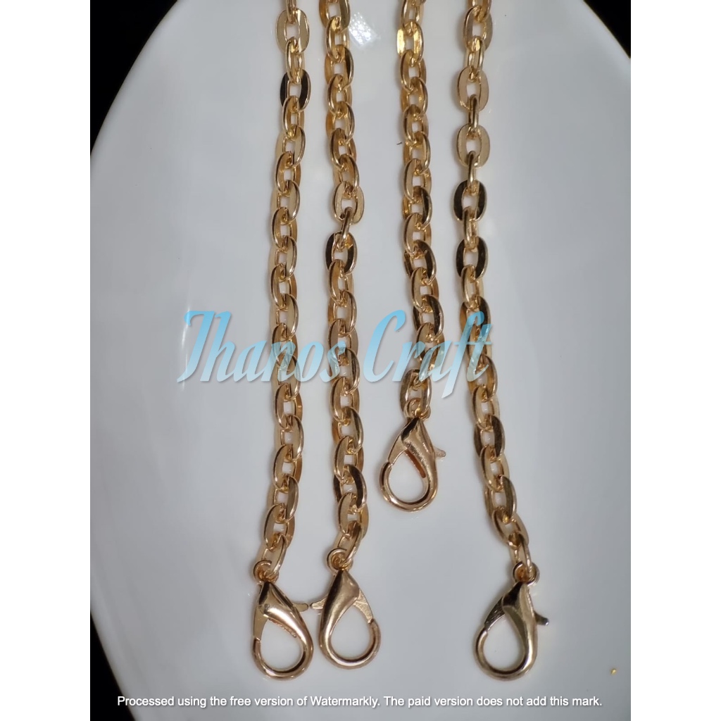 Jual tali tas rantai nuri titanium 40 cm,60 cm dan 110 cm premium/ pcs ...