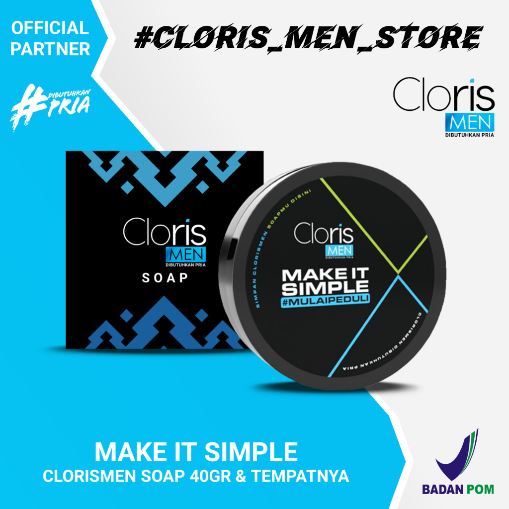 Jual Clorismen PAKET MAKE IT SIMPLE Cloris Men Soap 40gr & Wadah Sabun ...