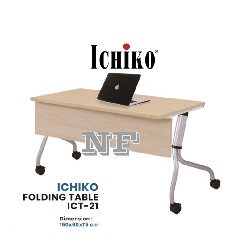 Jual MEJA LIPAT ICHIKO ICT-21 MELAMINE FOLDING TABLE SERIES MEJA KERJA ...