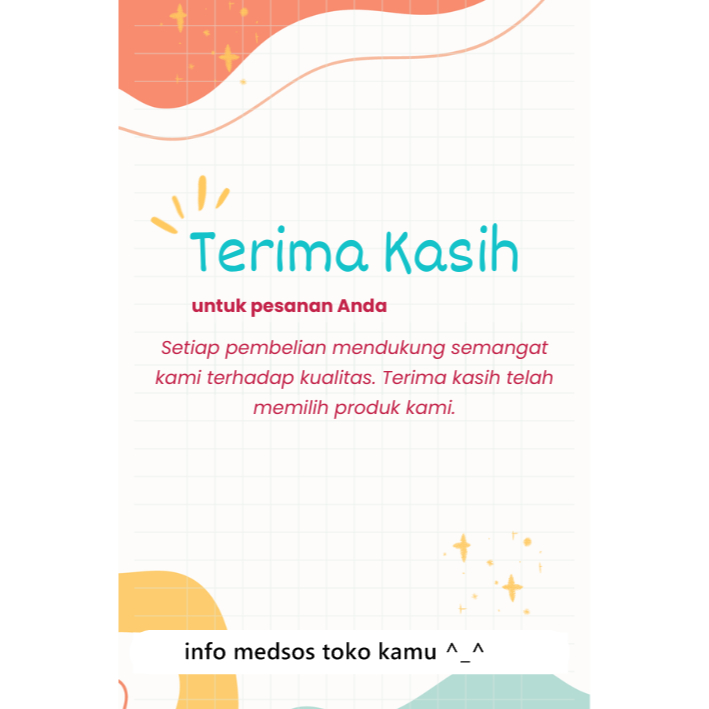 Jual Thank You Card / Kartu Ucapan Terima Kasih Aesthetic Online Shop ...