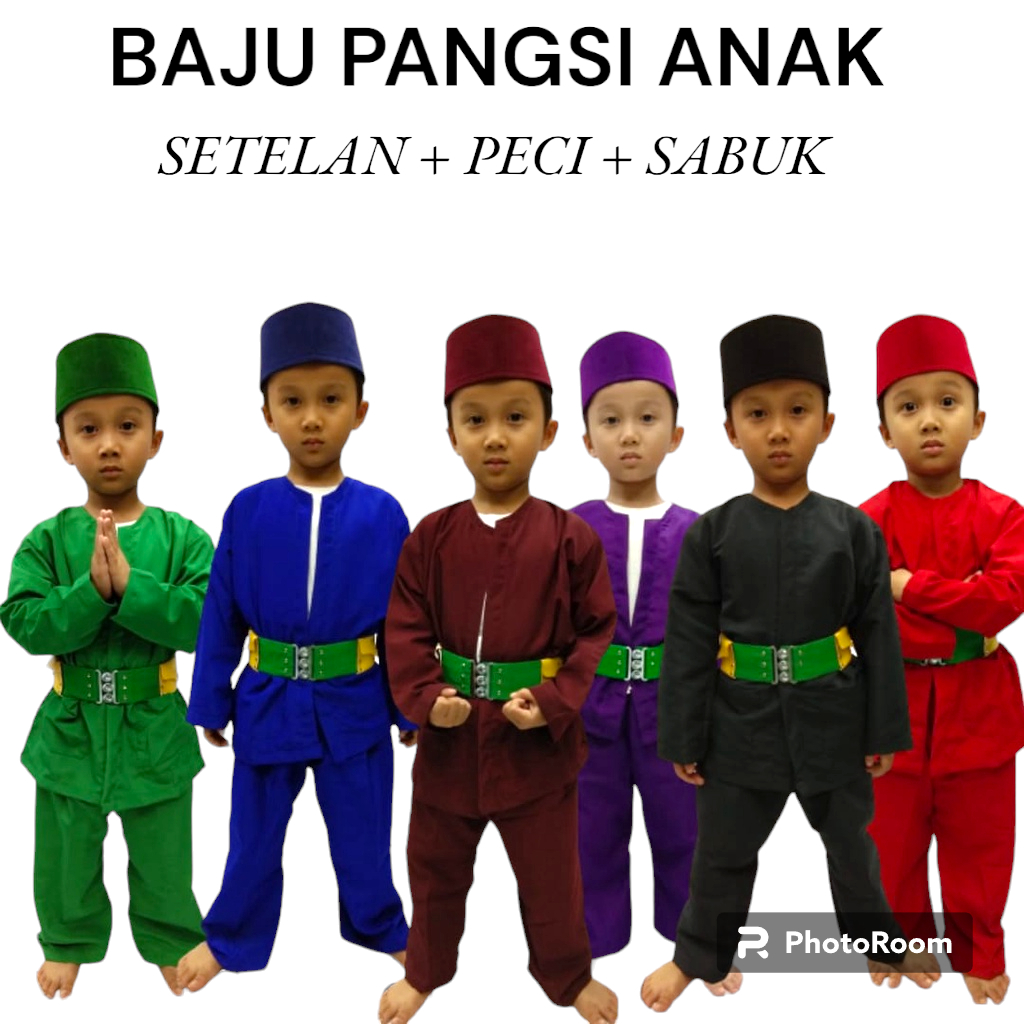 Jual Baju Pangsi Anak Laki Laki Baju Pangsi Betawi Pangsi Baju Silat