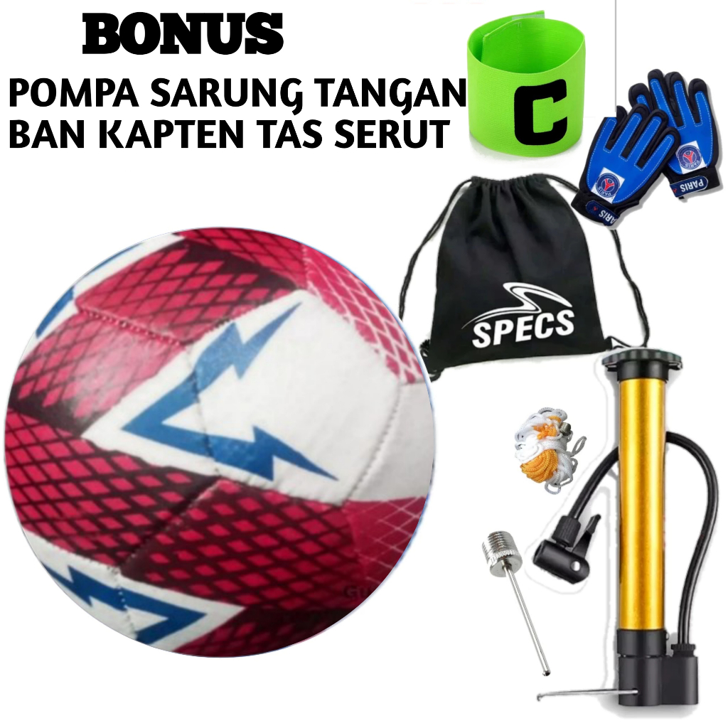 Jual Bola Sepak Size 5 Bola Kaki Anak Bliter Bonus Pompa Jaring Pentil ...