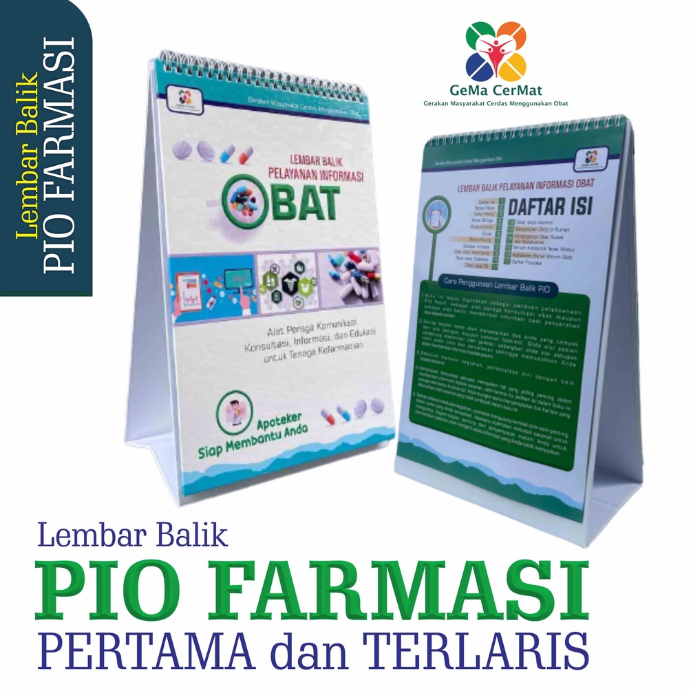 Jual Lembar Balik Pelayanan Informasi Obat Lembar Balik Pio Farmasi