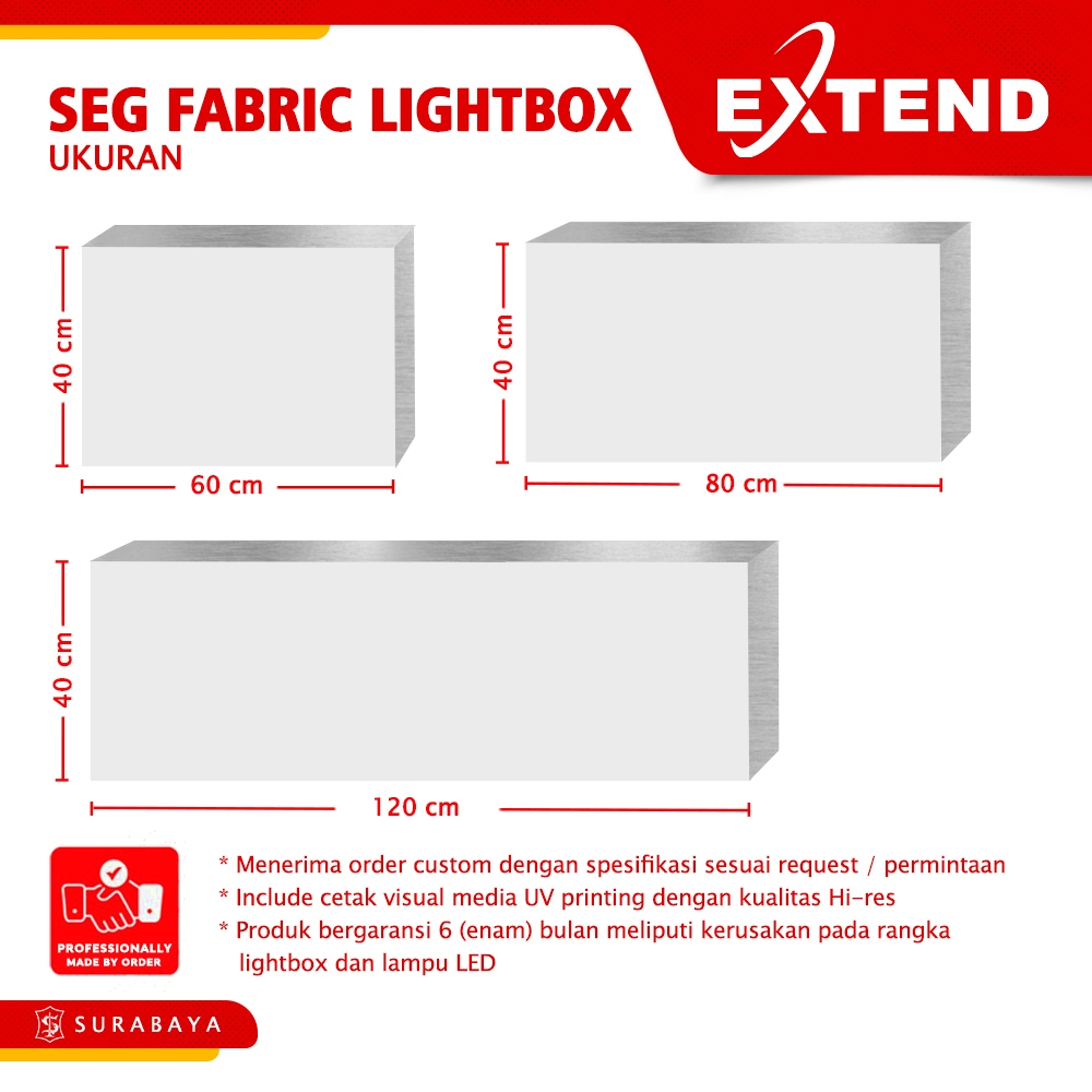 Jual SEG Silicone Edge Graphic Fabric Lightbox Big Signage Aluminum ...