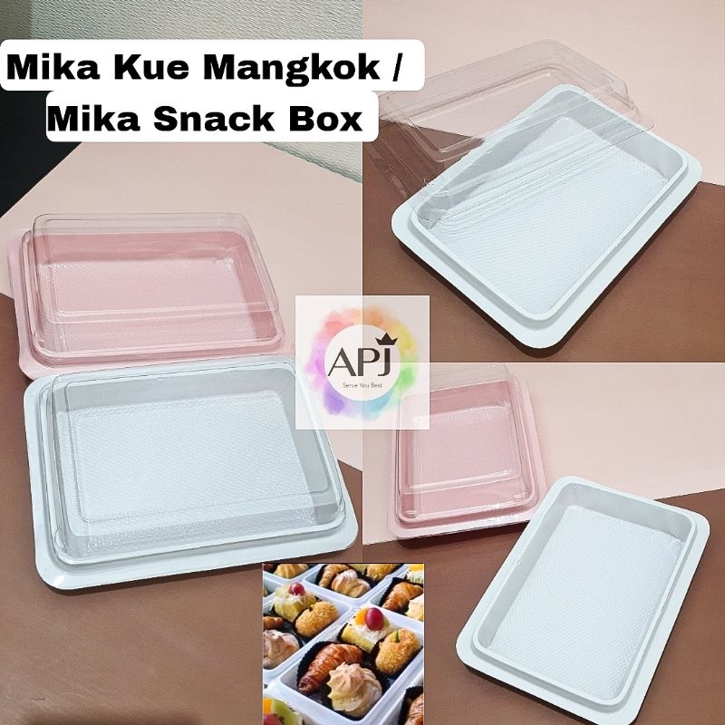 Jual Mika Kue Mangkok isi 50pcs/ Mika Kue Kotak / Mika Snack Box / Mika ...