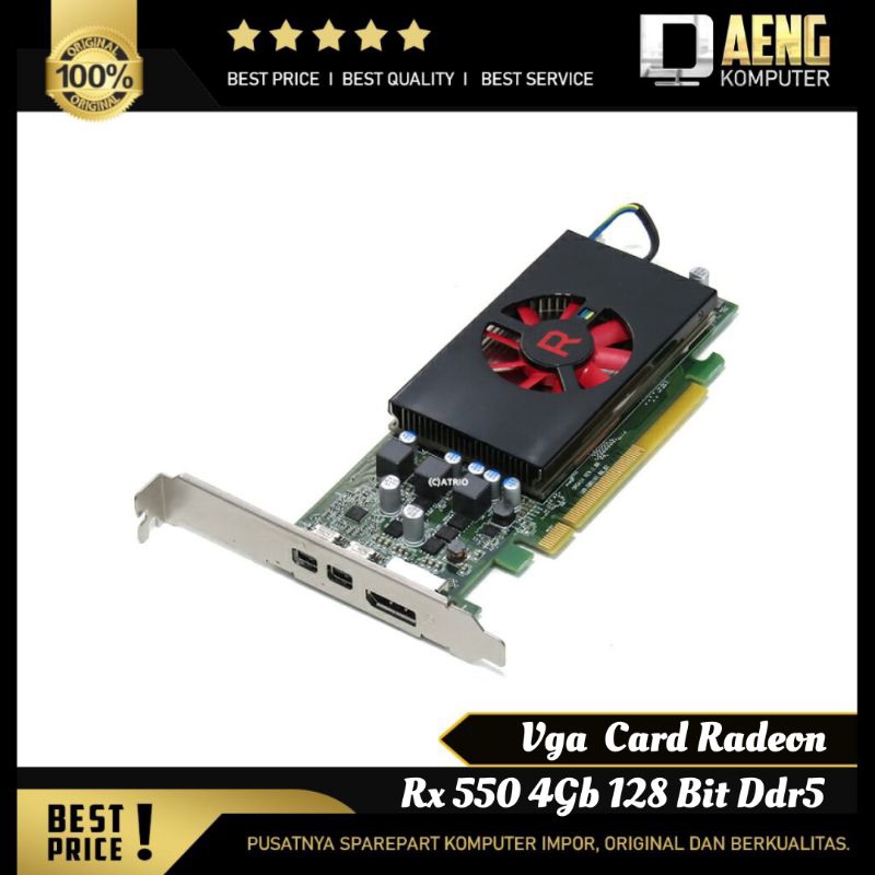 Jual VGA Card Radeon RX550 / 550 Series 4 GB 128 Bit DDR5 Profil ...