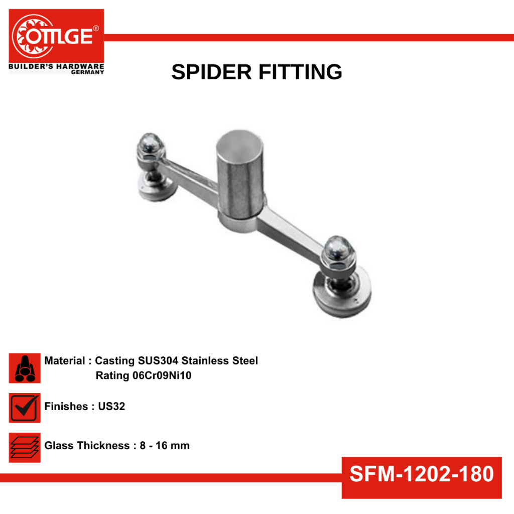 Jual Spider Fitting Penjepit Kaca Omge Sfm Us Shopee