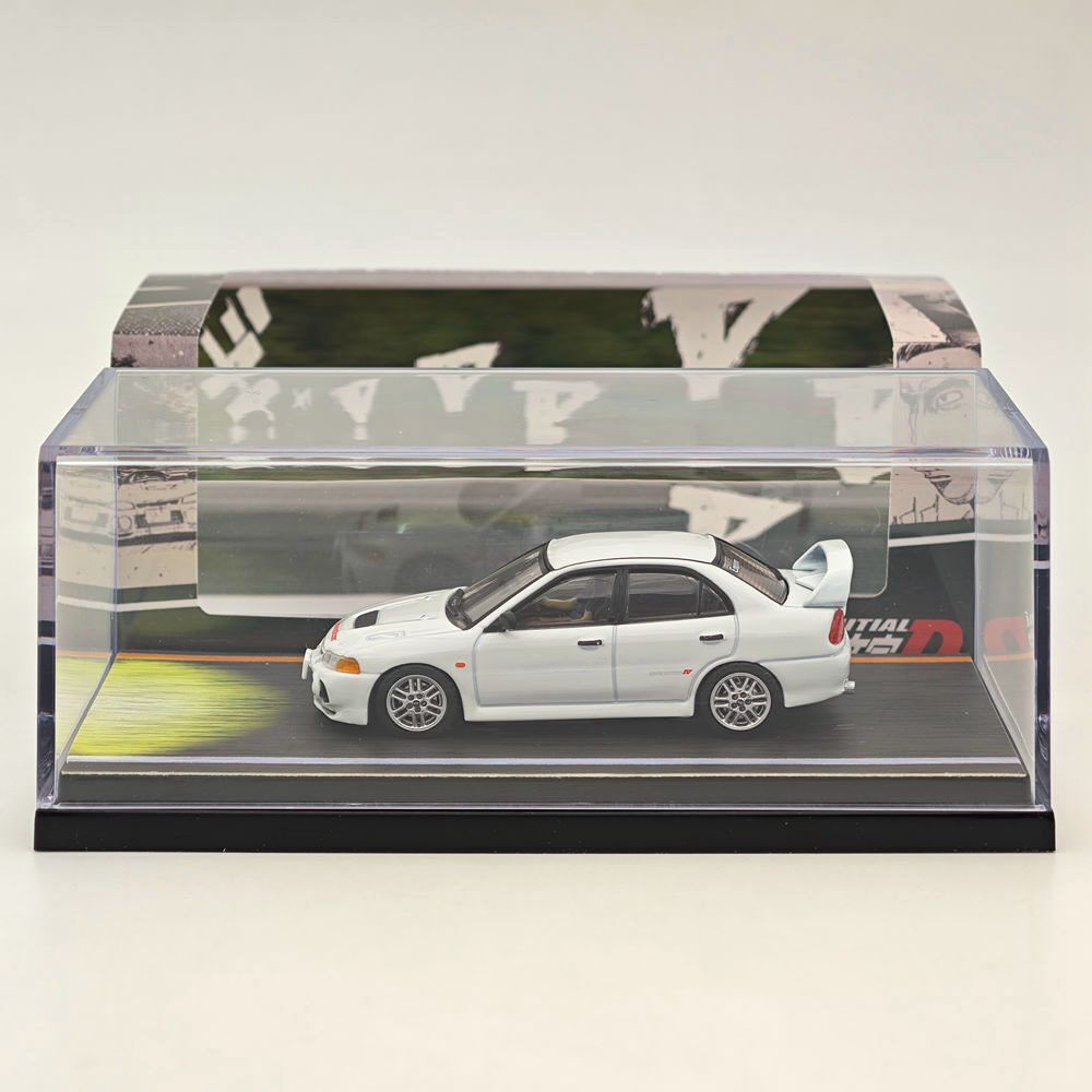 Hobby Japan 1/64 Mitsubishi Lancer RS Evolution IV - Bianco, Modello INITIAL D (HJ642011D)