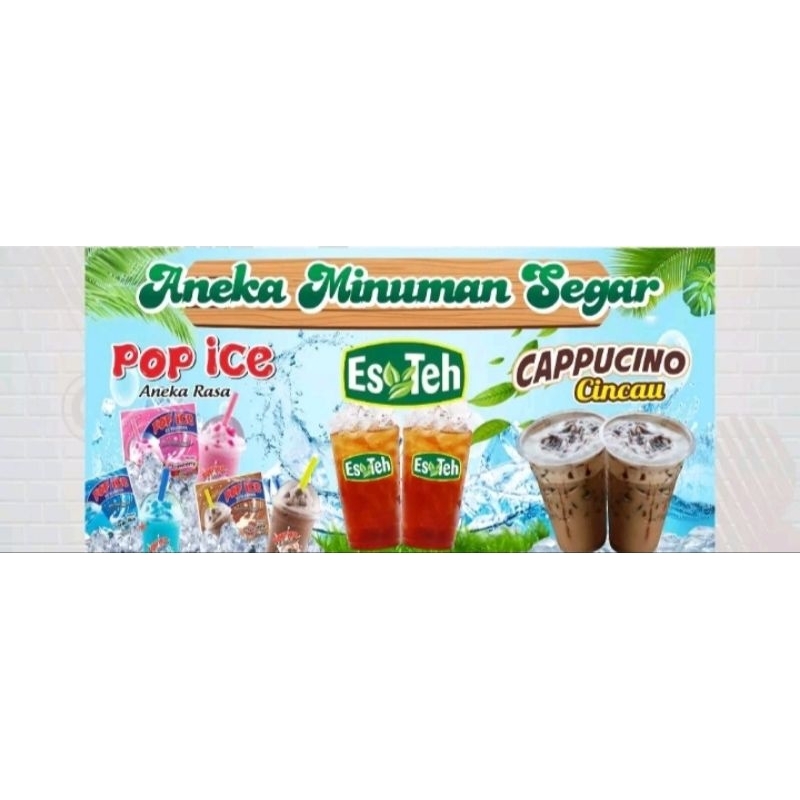 Jual SPANDUK BANNER ANEKA MINUMAN SEGAR ES | Shopee Indonesia