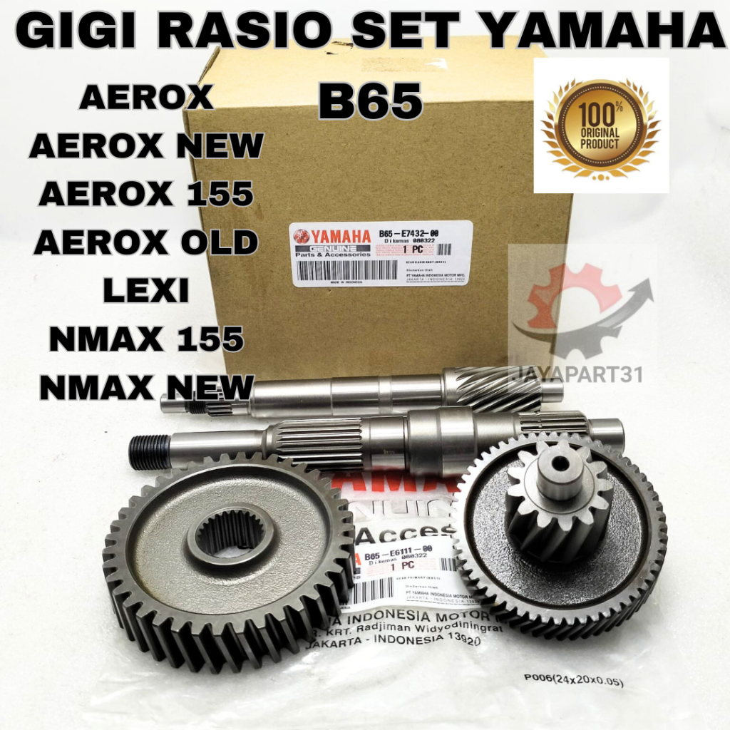 Jual GIGI GEAR RASIO SET YAMAHA B65 ASLI ORIGINAL AEROX , AEROX NEW ...
