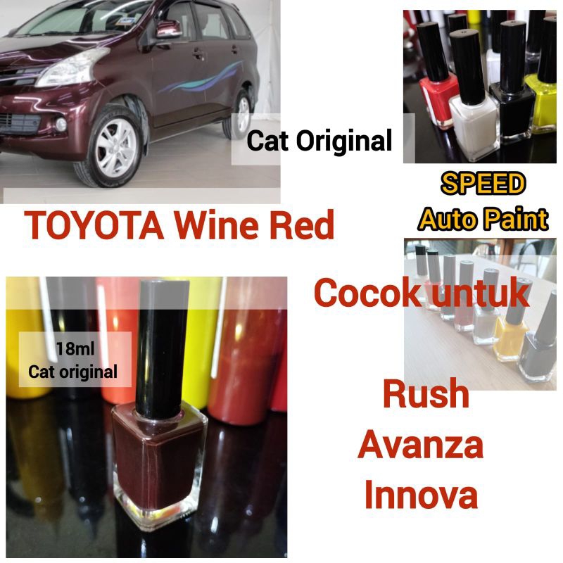 Jual TOYOTA WINE RED CAT OLES PENGHILANG BARET BODY CAT MOBIL TOYOTA ...