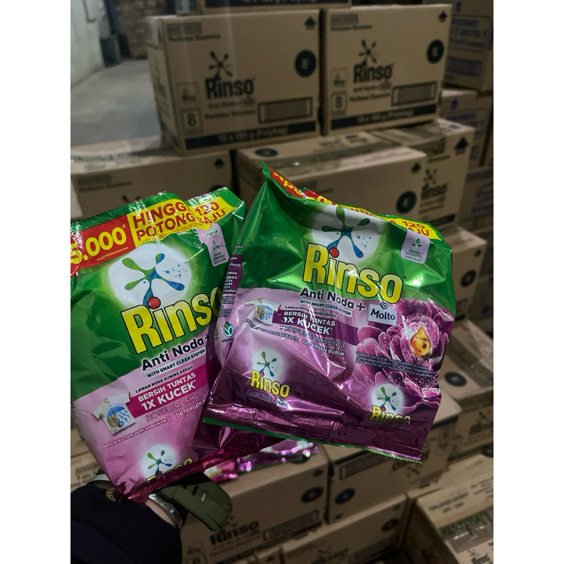 Jual RINSO BUBUK (isi 18Pcs x 195g ) Rinso 5000an 1Dus | Shopee Indonesia