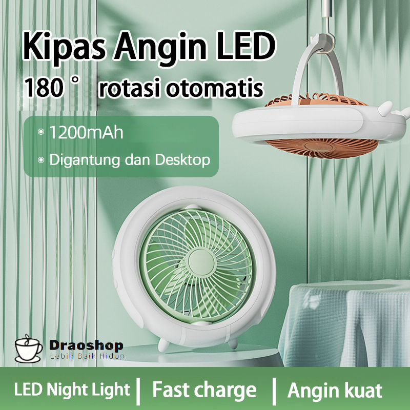 Jual Kipas Angin LED FAN bisa digantung dan desktop kipas angin dinding ...