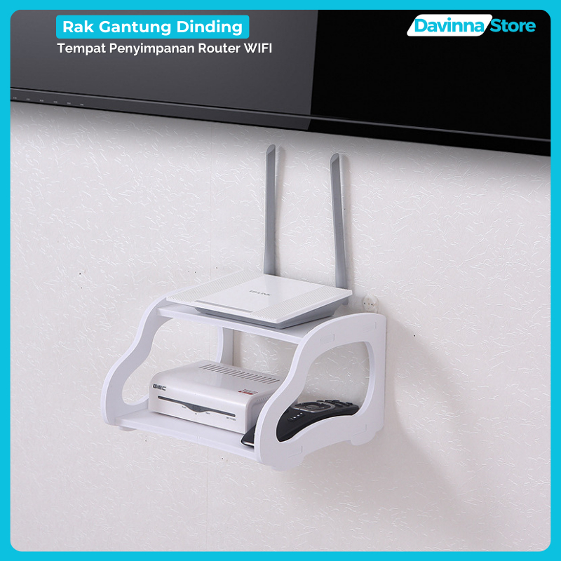 Jual Rak Dinding Router Wifi Tempel Minimalis Rak Gantung Tempat WIFI ...