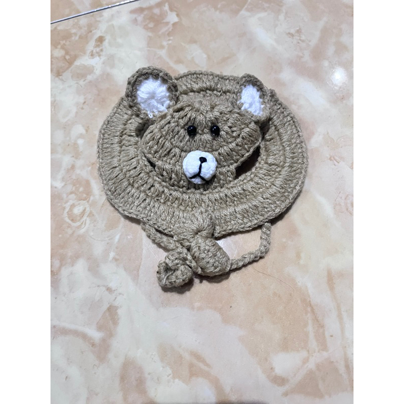 Jual PART 1 TOPI RAJUT KUCING kalung kucing rajut topi hewan kucing ...