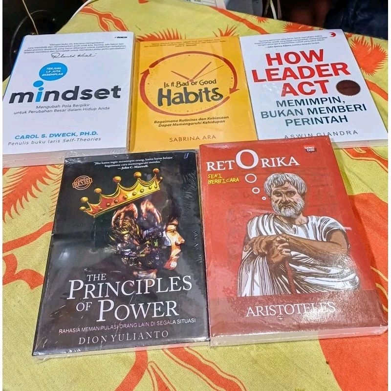 Jual Paket 5 Buku Mindset Is It Bad Or Good Habits How Leader Act The