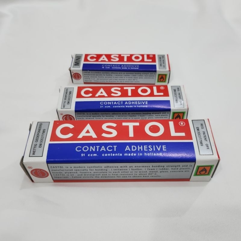 Jual Lem Castol Contact Adhesive / Lem Kuning Castol 14 ccm 21 ccm 51 ...