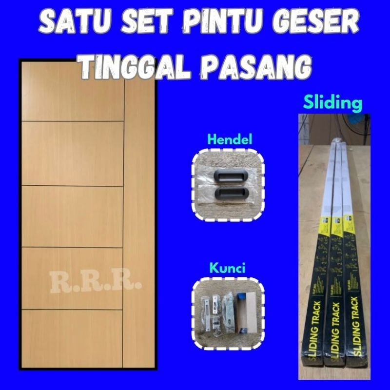 Jual Pintu Geser / Pintu Sliding Set Komplit | Shopee Indonesia