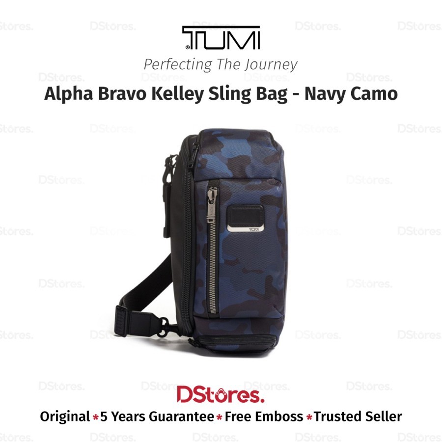 Jual Tas Selempang Alpha Bravo Kelley Sling Bag - Navy Camo | Shopee