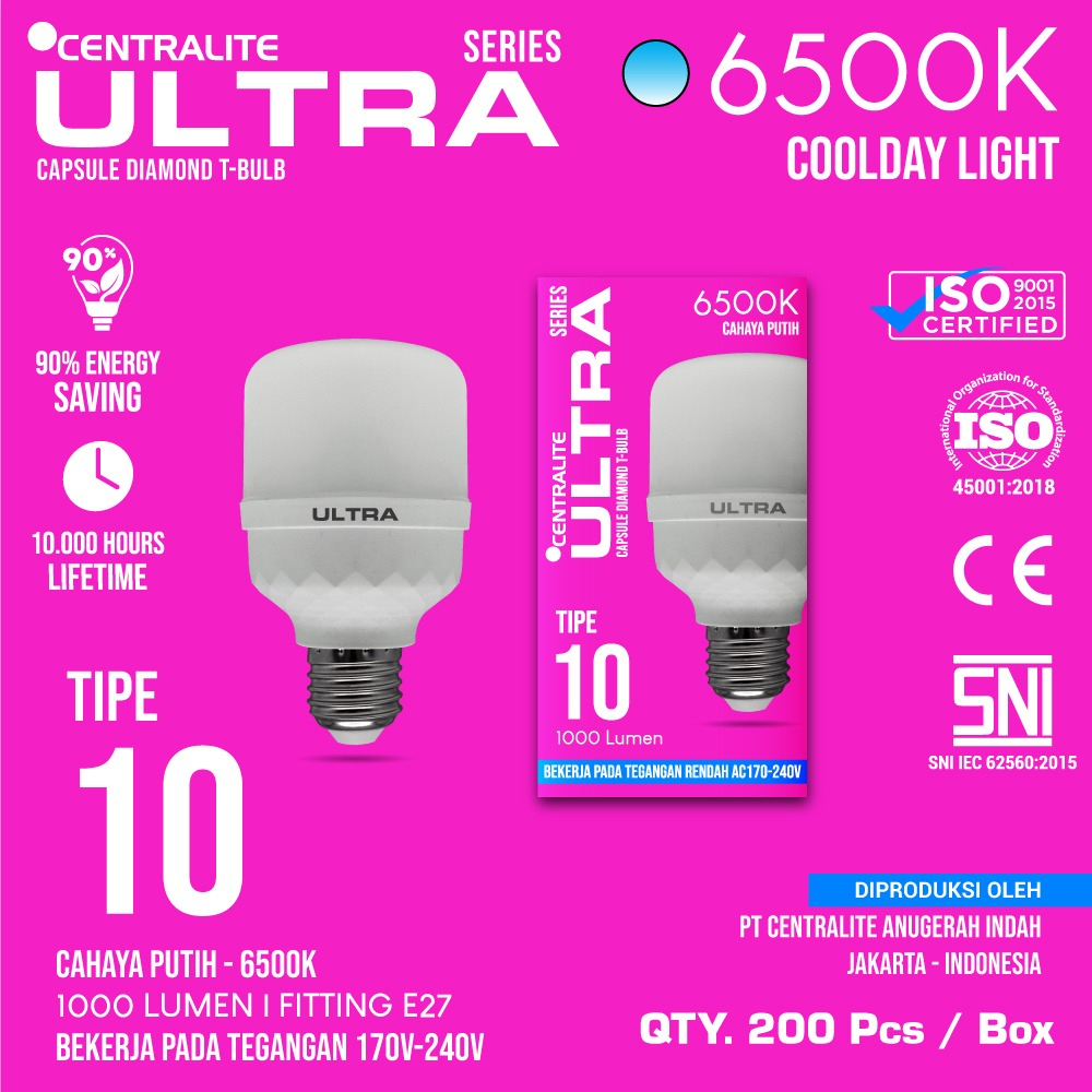 Jual Lampu LED Ultra 10w 10 watt Capsule LED murah SNI | Shopee Indonesia