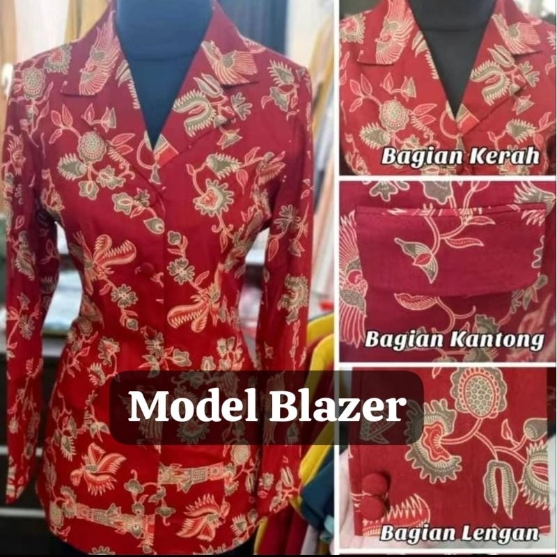 Jual Blazer Batik DWP - Blouse Batik DWP - Baju Seragam Batik Dharma ...