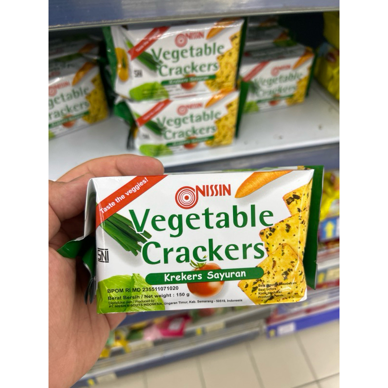 Jual Nissin Vegetable Crackers 150 160 Gram Shopee Indonesia