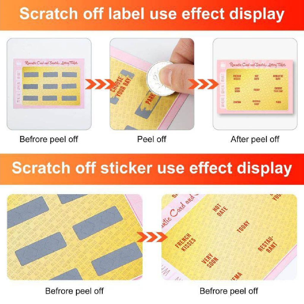Jual 1000pcs Scratch Stiker, Scratch Off Pin Label Sticker Label ...