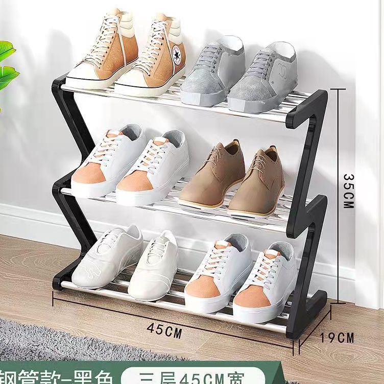 Jual RAK SEPATU ZIGZAG RAK SANDAL 3 SUSUN RAK SEPATU SERBAGUNA Z SHAPE ...
