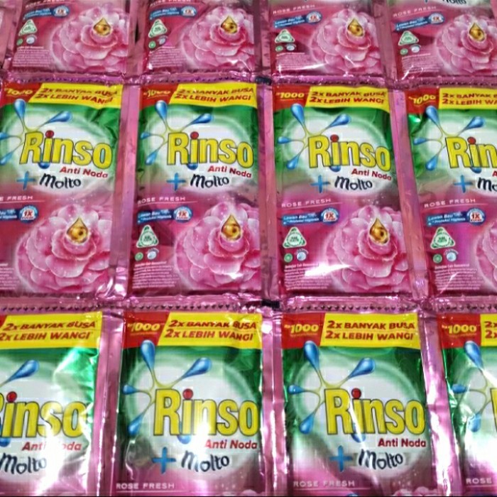 Jual RINSO Cair dan Bubuk 1 Renceng (6sachet) | Shopee Indonesia