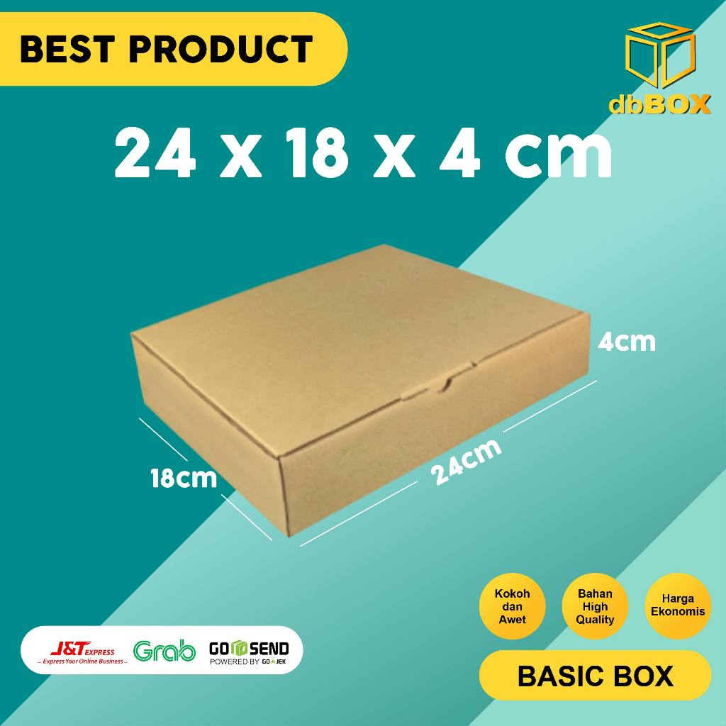 Jual (10pcs) Kardus 24x18x4 cm....Die Cut kotak | Shopee Indonesia