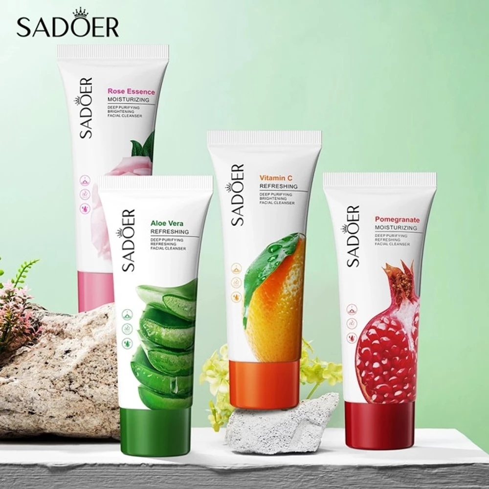 Sadoer Clenaser Facial Wash 100gr Sabun Pembersih Muka Pencerah dengan Niacinamede | AutoStock