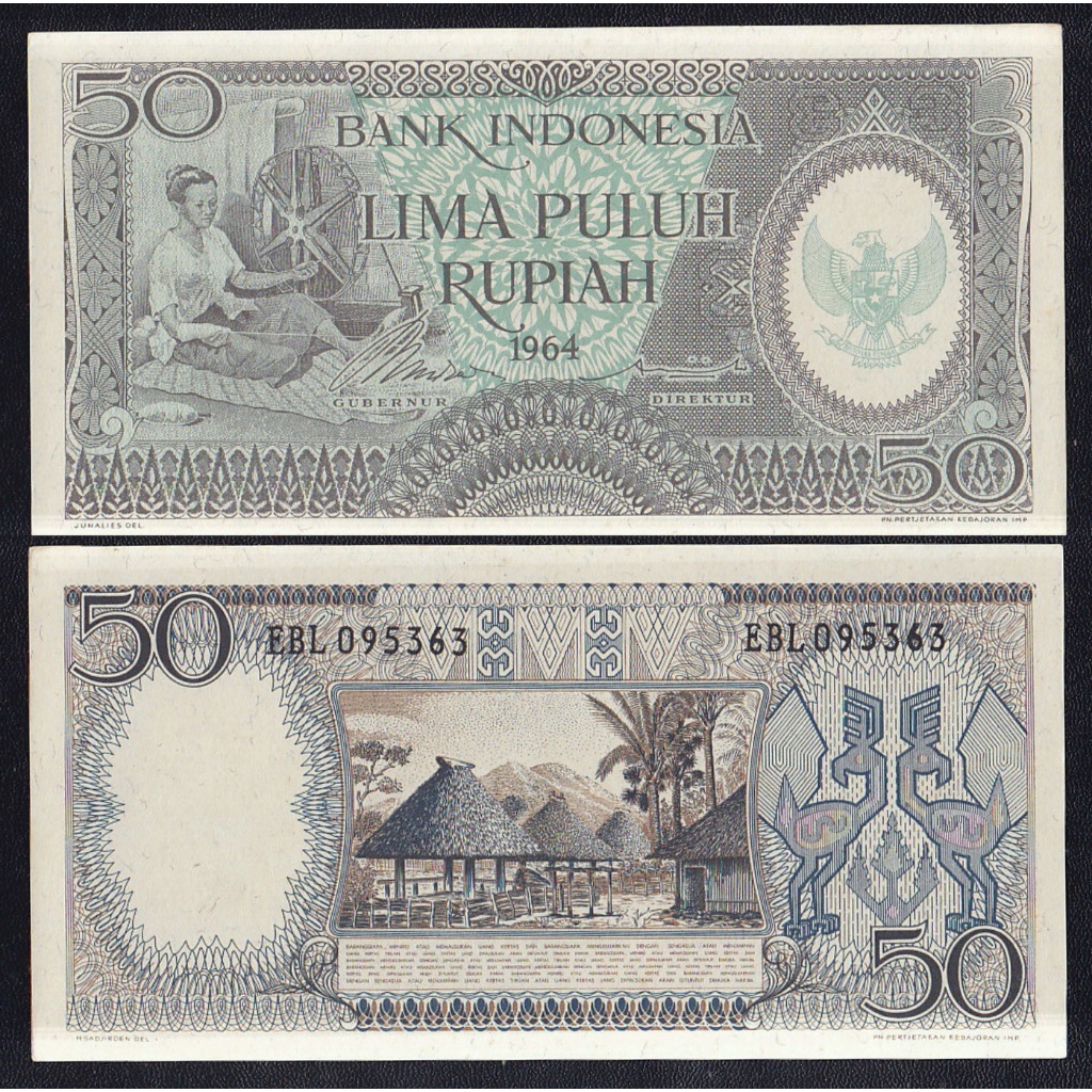 Jual Uang kuno 50 rupiah tahun 1964 seri Pekerja-2 | Shopee Indonesia